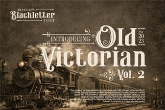Old Victorian Vol 2 Font for Elegant Vintage Designs