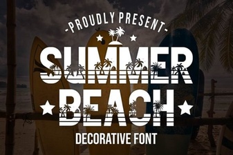 Summer Beach Font for Creative Design Projects