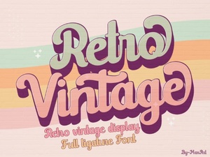 Retro Vintage Display Fonts for Classic Design Projects