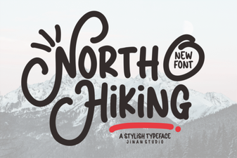 Explore Versatile Designs with North Hiking Font