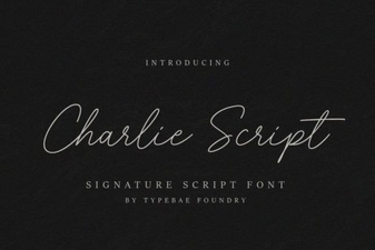 Charlie Script Font: a Beautiful Handwritten Typeface