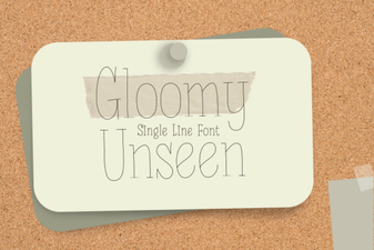 Gloomy Unseen Font: Mysterious Typography for Dark Design