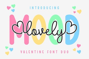 Lovely Mood Duo Font - Elegant Script Font for Creative Designs