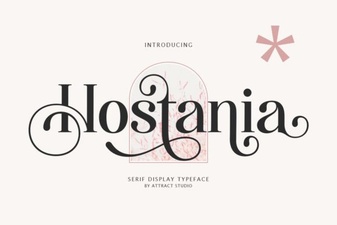 Hostania Font: Bold Typography for Modern Design Projects